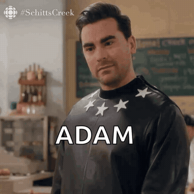 Man In Black Leather Jacket Saying Adam GIF