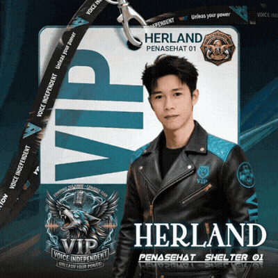 Man In Black Leather Jacket With Herland Lanyard GIF