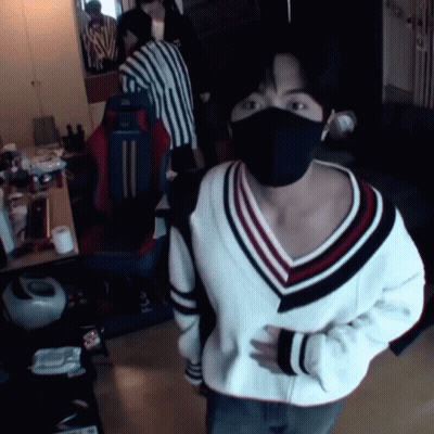 Man In Black Mask And Sweater GIF