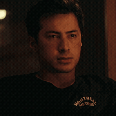 Man In Black Montreal Metro Shirt GIF