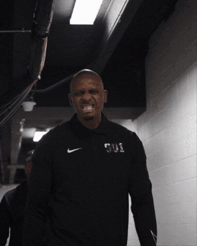Man In Black Nike Jacket With SSU GIF