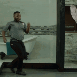 Man In Black Pants Dancing Get Low GIF