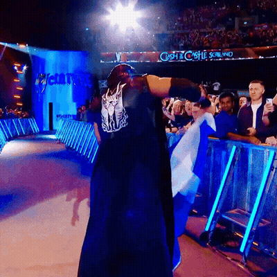 Man In Black Robe At Clash Of Castles Scotland Sign GIF
