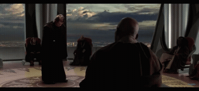 Man In Black Robe Standing GIF