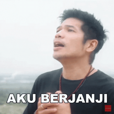 Man In Black Shirt Aku Berjanji GIF