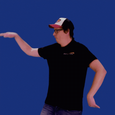 Man In Black Shirt And Baseball Cap Saying Boston GIF