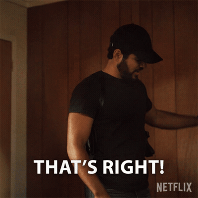 Man In Black Shirt And Hat Says That's Right Netflix GIF