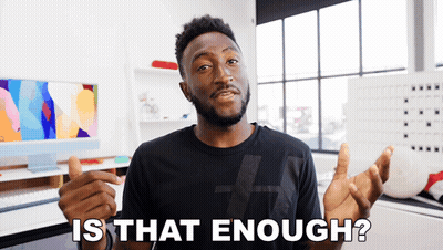 Man In Black Shirt Asking If That Is Enough GIF