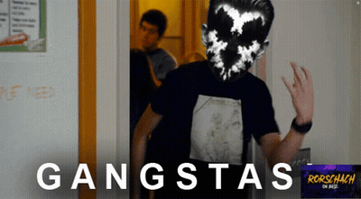 Man In Black Shirt By Gangstas Wall GIF
