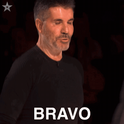 Man In Black Shirt Clapping Bravo GIF