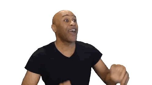 Man In Black Shirt Clapping Sticker