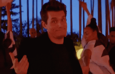Man In Black Shirt Dancing In Front Of Crowd GIF