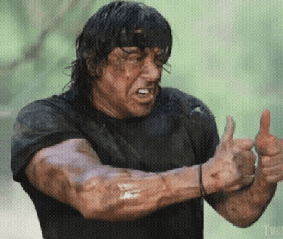 Man In Black Shirt Giving Thumbs Up GIF