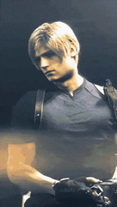 Man In Black Shirt Holding Camera GIF