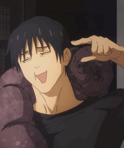 Man In Black Shirt Holding Purple Object GIF