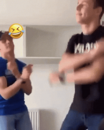 Man In Black Shirt Kilo Dancing With Woman GIF