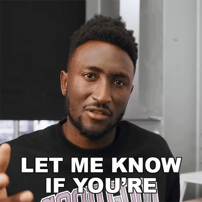 Man In Black Shirt Let Me Know If You're In GIF