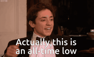 Man In Black Shirt Making Funny Face GIF