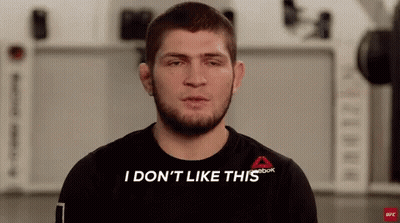 Man In Black Shirt Making Funny Face Saying I Don't Like This GIF