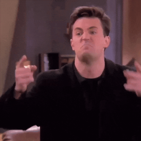 Man In Black Shirt Making Funny Face With Hands GIF
