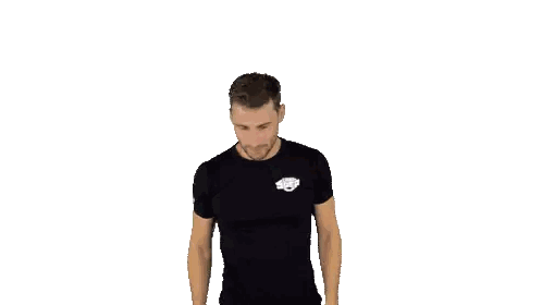 Man In Black Shirt Making Gesture Sticker