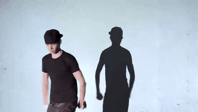 Man In Black Shirt Making Silly Face GIF