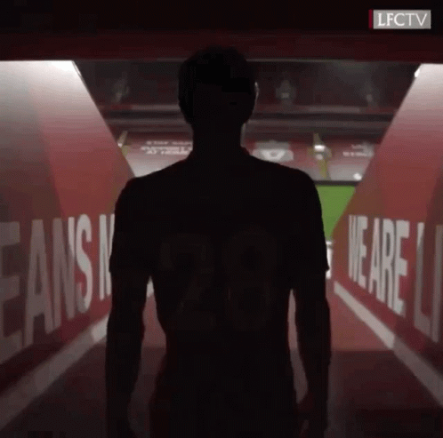 Man In Black Shirt Number 23 Walking Through Tunnel GIF
