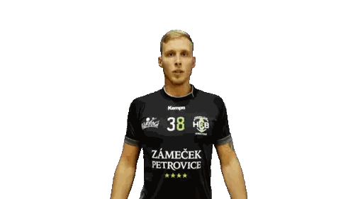 Man In Black Shirt Number 38 Sticker