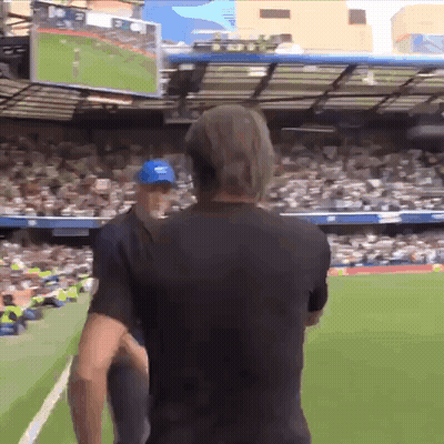 Man In Black Shirt On Soccer Field GIF