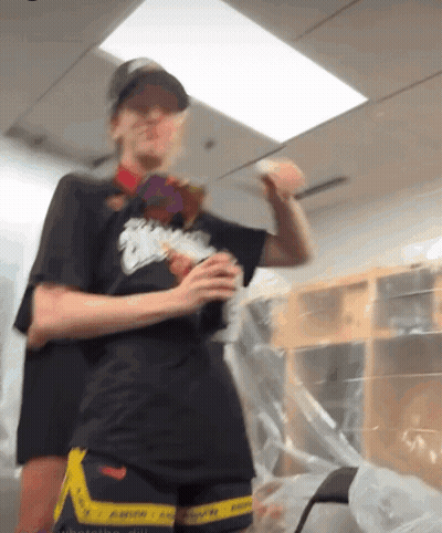 Man In Black Shirt Saying A GIF