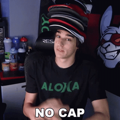 Man In Black Shirt Saying Alo A GIF