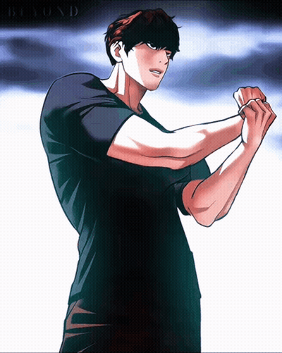 Man In Black Shirt Saying Beyond GIF