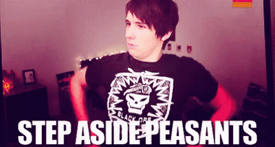 Man In Black Shirt Saying Black GIF