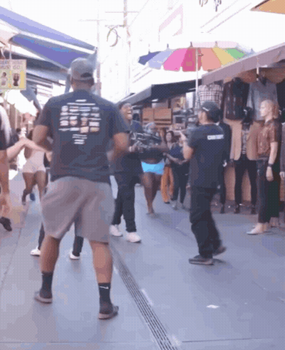 Man In Black Shirt Saying California GIF