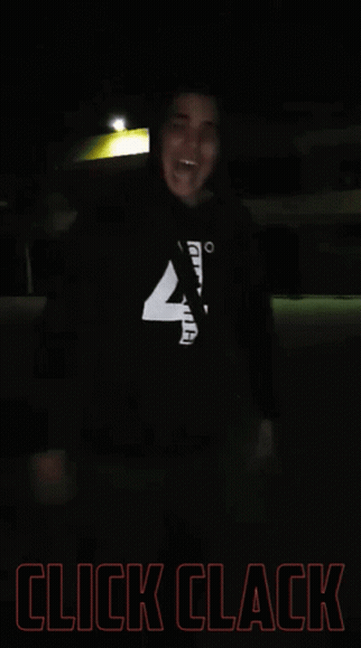 Man In Black Shirt Saying Click Clack GIF