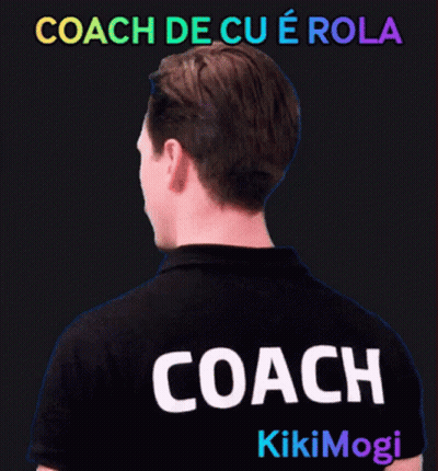 Man In Black Shirt Saying Coach GIF