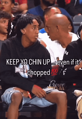 Man In Black Shirt Saying Crown GIF