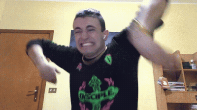 Man In Black Shirt Saying Disciple GIF