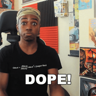 Man In Black Shirt Saying Dope GIF