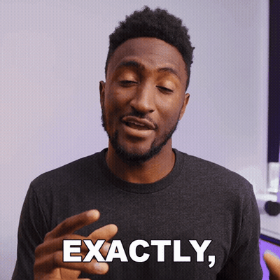 Man In Black Shirt Saying Exactly GIF