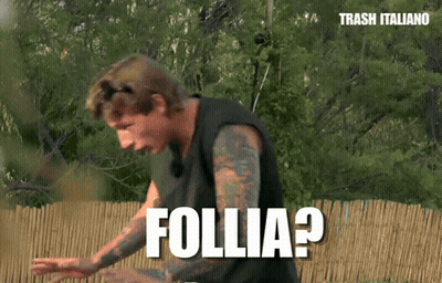 Man In Black Shirt Saying Follia GIF