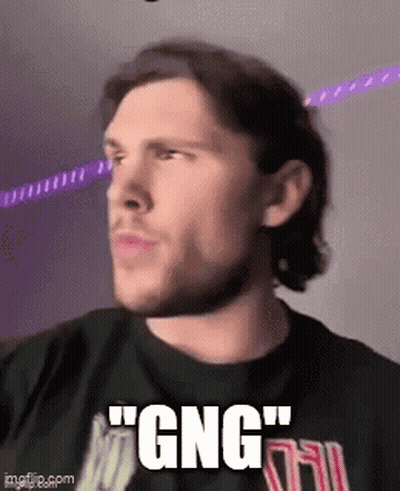 Man In Black Shirt Saying Gng GIF