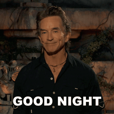 Man In Black Shirt Saying Good Night GIF