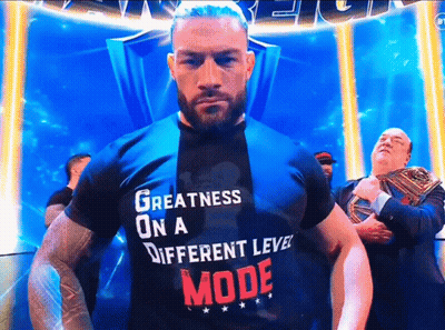 Man In Black Shirt Saying Greatness On A Different Level Mode GIF