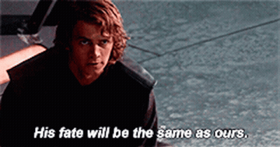 Man In Black Shirt Saying His Fate Will Be The Same As Ours GIF