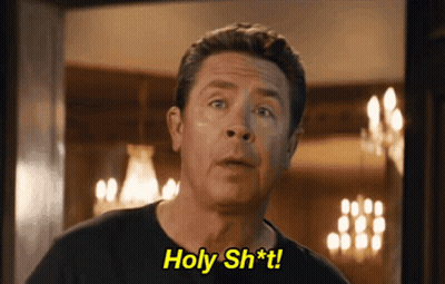 Man In Black Shirt Saying Holy Shit GIF