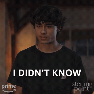 Man In Black Shirt Saying I Didn't Know GIF