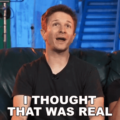 Man In Black Shirt Saying I Thought That Was Real GIF
