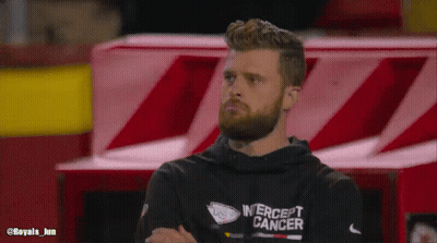 Man In Black Shirt Saying Intercept Cancer GIF