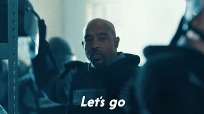 Man In Black Shirt Saying Let's Go GIF